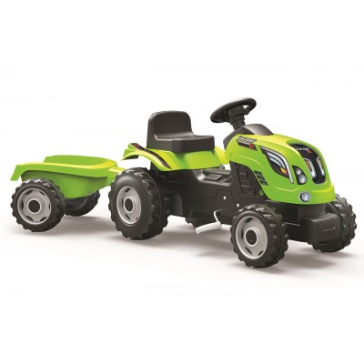 Smoby Farmer XXL Šliapací traktor s vozíkom zelený